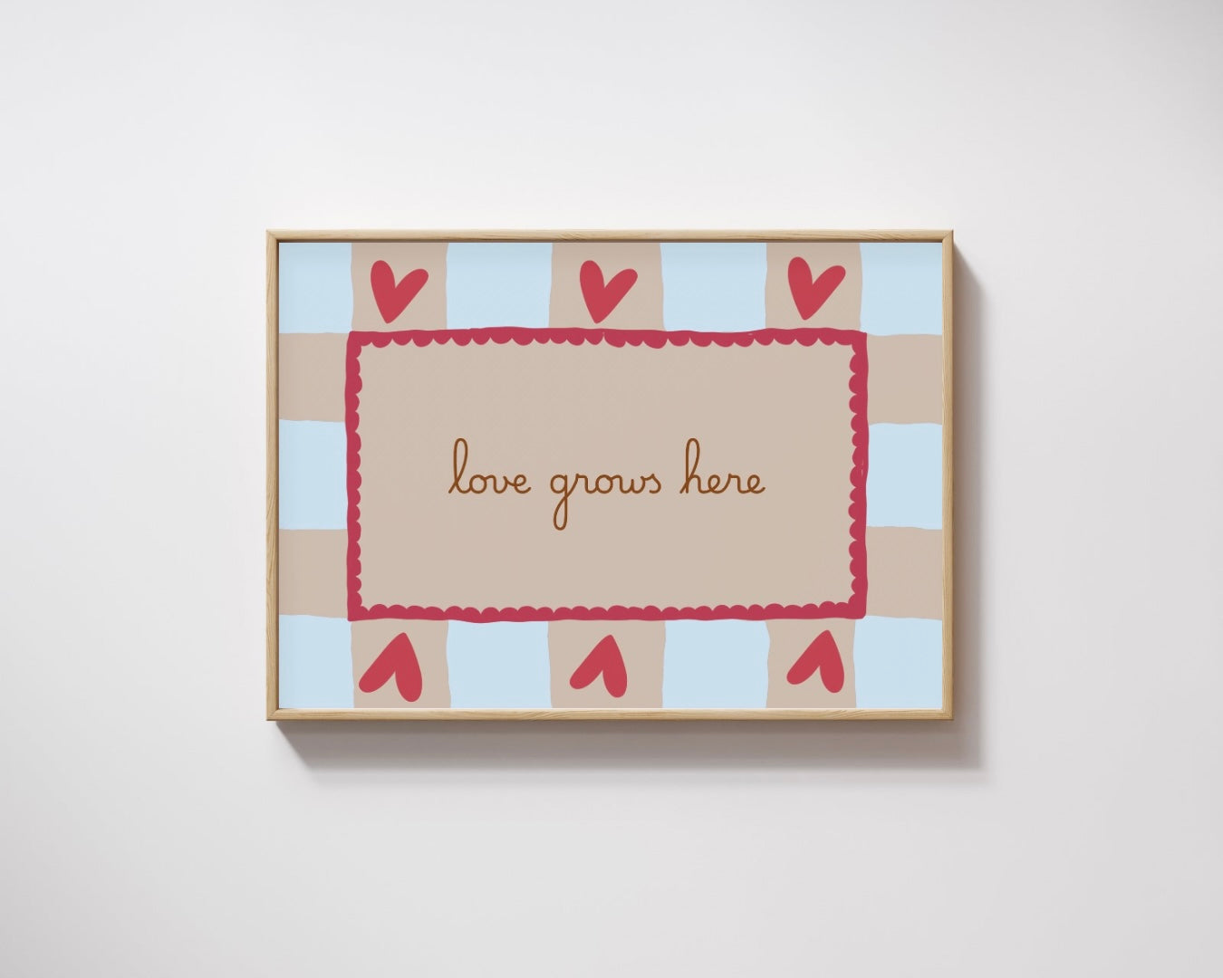 Børneplakat | Love grows here