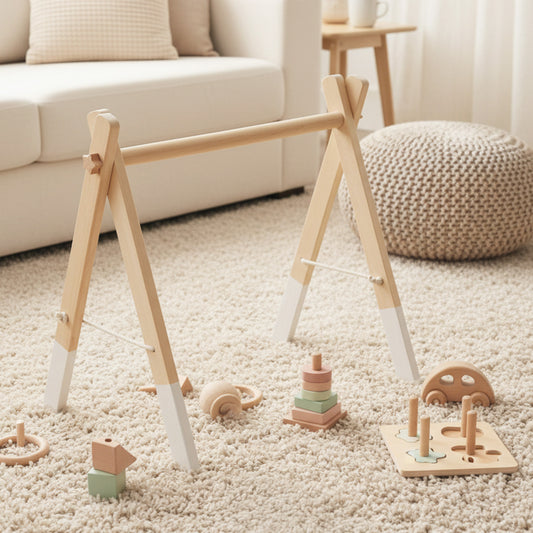 Bejoline Babygym | Foldbart Babygym i Naturtræ